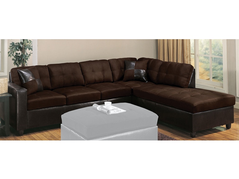 Acme Furniture Living Room Milano Sectional Sofa - Fulton Stores .