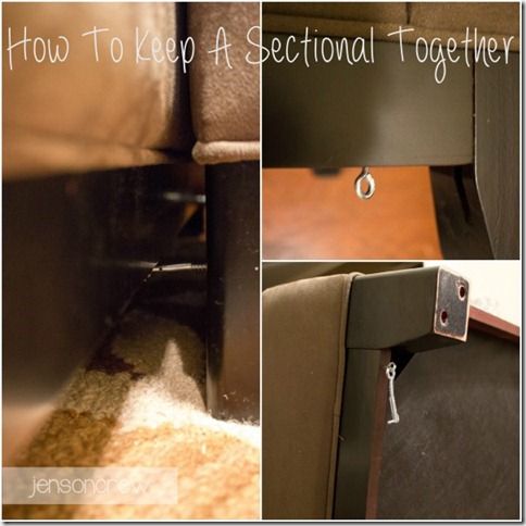 how to keep a sectional together | Sectional couch, Sectional, Diy .