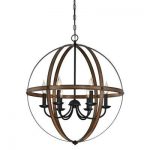 Joon 6 - Light Candle Style Globe Chandelier | Globe chandelier .