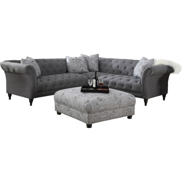Sally 102'' Tufted Sectional Sofa | Joss & Main | Tufted sectional .