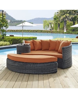 51% Off Brayden Studio® Keiran Patio Daybed with Cushions CSTV5220 .