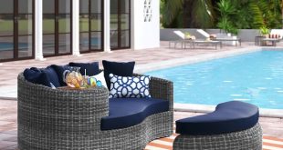 Brayden Studio® Keiran Patio Daybed with Cushions & Reviews | Wayfa