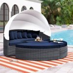 Brayden Studio Keiran Daybed with Cushions Fabric: Navy in 2020 .