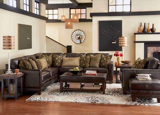 Kingston 3-Piece Leather Sectional, a member of the Kingston .