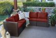 Mercury Row Larsen Patio Sectional with Cushions & Reviews | Wayfa