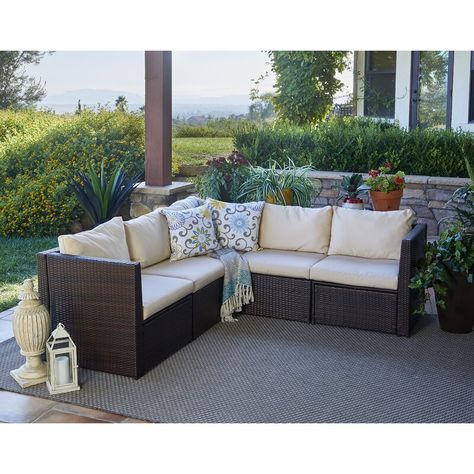 Larsen Patio Sectional with Cushions (With images) | Patio .