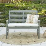 Sol 72 Outdoor Laverton Loveseat with Cushions Frame Color: Gray .