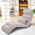 Shop Costway Folding Lazy Sofa Chair Stylish Sofa Couch Beds .