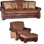 Bradley's Furniture Etc. - Mayo Leather and Fabric Sof