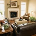 The Best Paint Color to Go With Cherry Wood | Living room leather .
