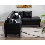 Shop Suede Sectional Sofa with Faux Leather Base and Storage .