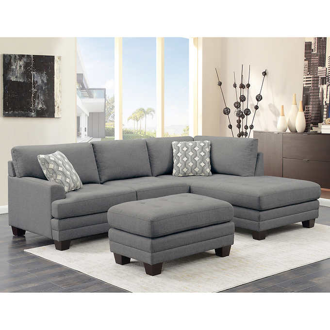 Mitch Fabric Sectional with Ottom