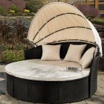 Freeport Park® Leiston Round Patio Daybed with Cushions & Reviews .