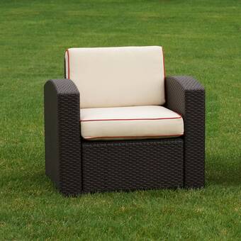 Brayden Studio Loggins Patio Chair with Cushions | Wayfa