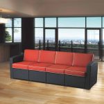 Brayden Studio® Loggins Patio Sofa with Cushions & Reviews | Wayfa