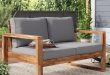 Union Rustic Lyall Loveseat with Cushion & Reviews | Wayfa