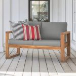 Lyall Loveseat with Cushion in 2020 | Rustic outdoor furniture .