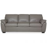 Furniture Lothan 87" Leather Sofa with 3 Cushions, Created for .