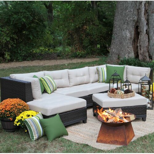 Madison Avenue Patio Sectionals With Sunbrella Cushions