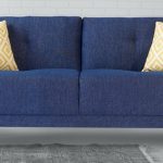 Buy Arizona Maryland 3 Seater Sofa in Blue Colour by Urban Living .