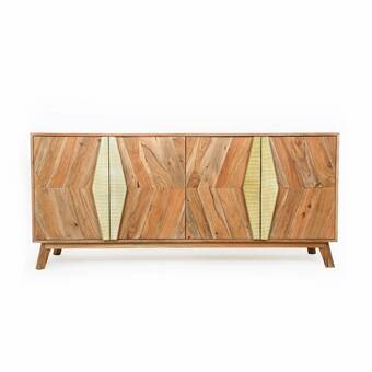 Corrigan Studio Massillon 66" Wide Oak Wood Sideboard | Wayfa