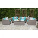 Rosecliff Heights Meeks 6 Piece Sectional Seating Group Set with .