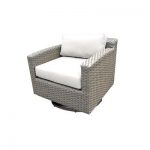 Rosecliff Heights Meeks Swivel Patio Chair with Cushions Color .