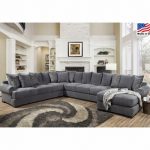Memphis 4-Pc Thunder RAF Sectional (Oversized) by Comfort .
