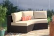 Highland Dunes Michal 4 Piece Rattan Sectional Seating Group with .