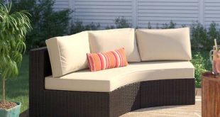 Highland Dunes Michal 4 Piece Rattan Sectional Seating Group with .