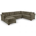 Furniture Elliot Fabric Microfiber 3-Piece Chaise Sectional Sofa .
