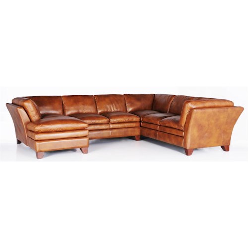 Futura Leather 7203 Three Piece Sectional Sofa - Minneapolis, St .