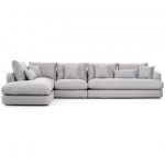 Elegant and modern fabric sectional sofa | Mobil