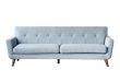 Tufting Style Wooden Contemporary Sofa Modern Sectional 3 Seater .