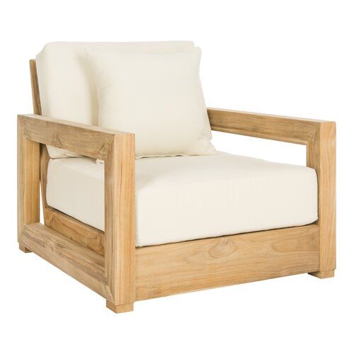 Lakeland Teak Patio Sofa with Cushions | Teak patio furniture .