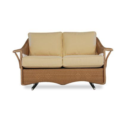 Mosca Patio Loveseat with Cushions | Love seat, Wicker loveseat .