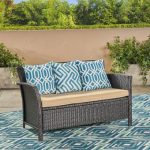 Mullenax Outdoor Loveseat with Cushions & Reviews | Joss & Ma