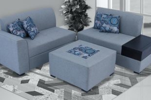 Buy Nanaimo LHS Sofa With Coffee Table in Grey Clolour by Muebles .