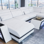 Leather Sectional Sofa Nashville U Shaped in 2020 | Sectional sofa .