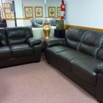 Natuzzi Black Leather sofa & Love B870 Was 5000.00 Sale $3295.00 .