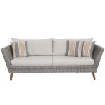 Newbury Patio Sofa with Cushions & Reviews | AllMode