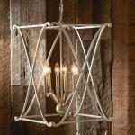 Carmen 4-Light Lantern Geometric Pendant | Farmhouse chandelier .