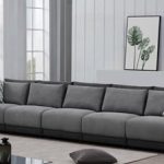 Seanna Two-Tone Grey 5 Piece Sectional Sofa HD Furniture - East .