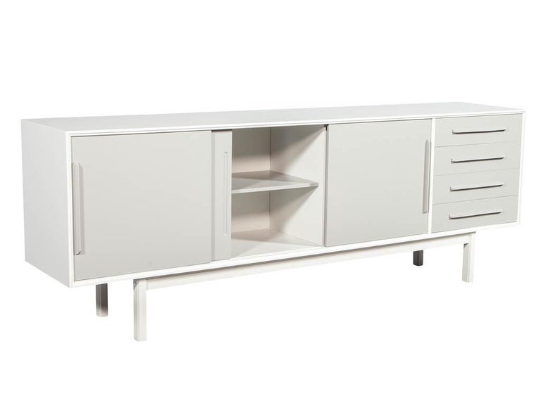 Mid-Century Modern Lacquered Sideboard Media Cabinet For Sale at .