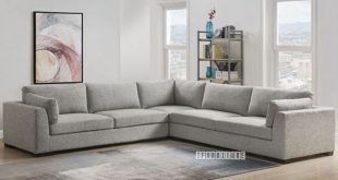 Walcott L Shape Sectional Sofa in Light Gr