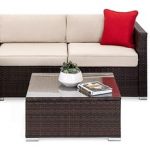 Oakville 6-Piece Outdoor Patio Furniture Sets Wicker Sectional .