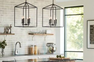 Odie 4 - Light Lantern Rectangle Chandelier in 2020 | Rectangle .