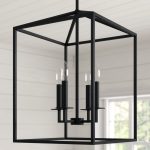 Laurel Foundry Modern Farmhouse Odie 4-Light Lantern Square .