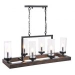 Odie 8-Light Kitchen Island Square/Rectangle Pendant (With images .