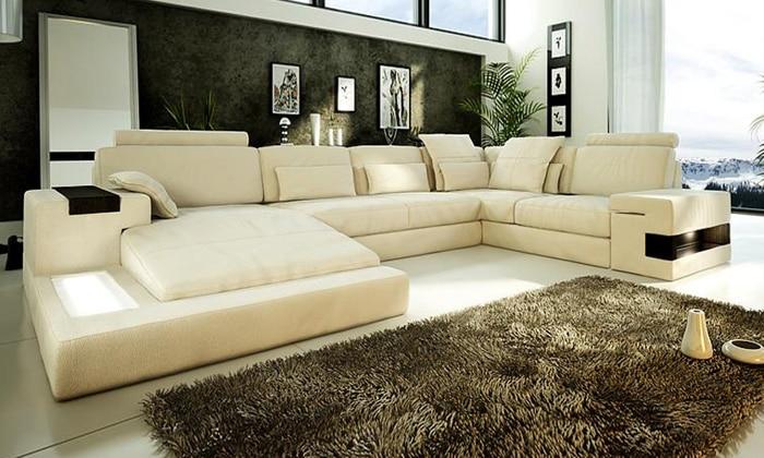 Hot Sale Leather Modern Sectional Sofa For Living Room | My Aash